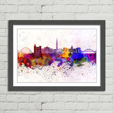 Load image into Gallery viewer, Newcastle Skyline Watercolour Paint