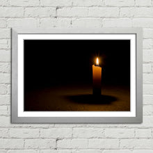 Load image into Gallery viewer, Lone Candle Burning in the Dark