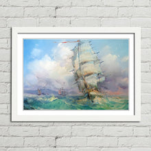 Load image into Gallery viewer, Galleon on the Ocean Oil Painting