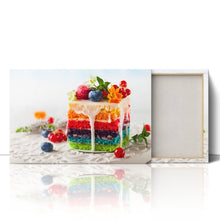 Load image into Gallery viewer, Slice of Rainbow Cake