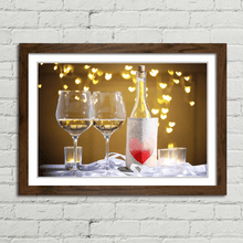 Load image into Gallery viewer, Wine Glasses and Love Heart