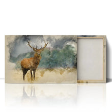 Load image into Gallery viewer, Red Deer Stag Watercolour Painting