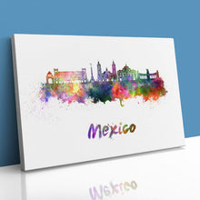 Load image into Gallery viewer, Mexico City Skyline Watercolour