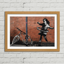 Load image into Gallery viewer, Banksy Hula Bicycle Girl