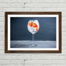 Load image into Gallery viewer, Gin Glass with Strawberry and Ice