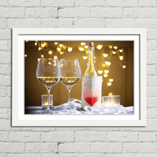 Load image into Gallery viewer, Wine Glasses and Love Heart