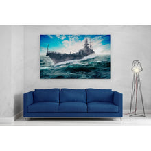 Load image into Gallery viewer, Warship Sailing through the Atlantic