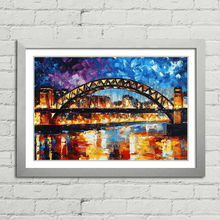 Load image into Gallery viewer, Tyne Bridge Leonid Afremov Inspired