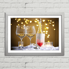 Load image into Gallery viewer, Wine Glasses and Love Heart