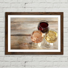 Load image into Gallery viewer, Glasses of White, Red, and Rose Wine