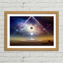 Load image into Gallery viewer, Alien Spaceship Near Planet Earth