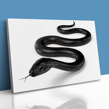 Load image into Gallery viewer, Black Snake with Forked Tongue