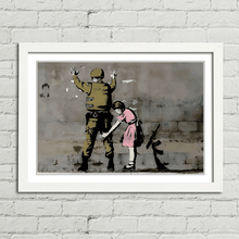Load image into Gallery viewer, Banksy Girl Searching Soldier