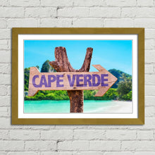 Load image into Gallery viewer, Cape Verde Wooden Beach Sign