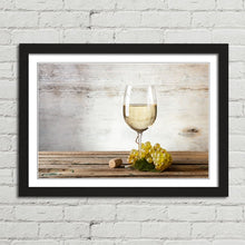 Load image into Gallery viewer, Glass of White Wine and Grapes
