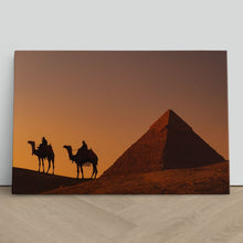 Load image into Gallery viewer, Camels at Dawn Pyramids