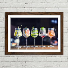 Load image into Gallery viewer, Gin in Wine Glasses on a Bar