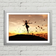 Load image into Gallery viewer, Fairy Tinkerbell and Butterflies at Sunset