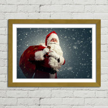 Load image into Gallery viewer, Santa Claus Sack of Presents Snow Christmas