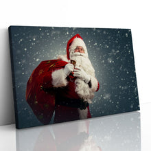Load image into Gallery viewer, Santa Claus Sack of Presents Snow Christmas