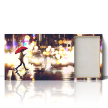 Load image into Gallery viewer, Young Woman Crossing the Street Umbrella