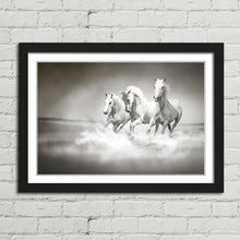 Load image into Gallery viewer, White Horses Running