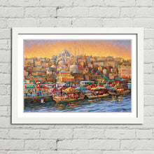 Load image into Gallery viewer, Golden Horn Bay Istanbul Oil Painting