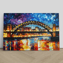 Load image into Gallery viewer, Tyne Bridge Leonid Afremov Inspired