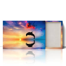 Load image into Gallery viewer, Dolphin Jumping at Sunset