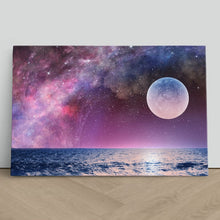 Load image into Gallery viewer, Full Moon in Starry Night Sky