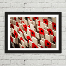 Load image into Gallery viewer, Remembrance Poppies on Crosses Lest We Forget