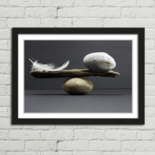 Load image into Gallery viewer, Feather and Stone Balance