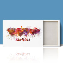 Load image into Gallery viewer, Sheffield Skyline in Watercolour Paint