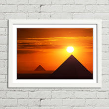 Load image into Gallery viewer, Pyramids in Sunset Giza Cairo