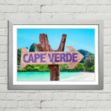 Load image into Gallery viewer, Cape Verde Wooden Beach Sign