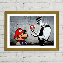 Load image into Gallery viewer, Mario Cop Police Banksy