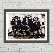 Load image into Gallery viewer, 3 Wise Monkeys Banksy