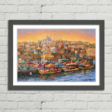 Load image into Gallery viewer, Golden Horn Bay Istanbul Oil Painting