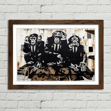 Load image into Gallery viewer, 3 Wise Monkeys Banksy