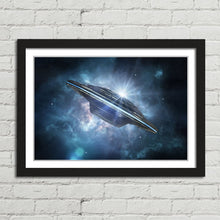 Load image into Gallery viewer, Alien Spaceship UFO in Deep Space