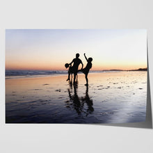 Load image into Gallery viewer, Children Playing on Beach Silhouette