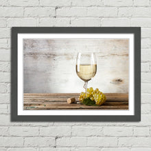 Load image into Gallery viewer, Glass of White Wine and Grapes
