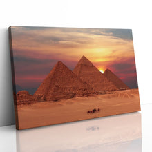 Load image into Gallery viewer, Ancient Pyramids at Sunset Giza