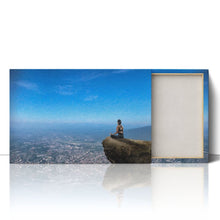 Load image into Gallery viewer, Yoga Woman Relaxing in Nature Oil Painting