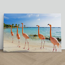 Load image into Gallery viewer, Flamingoes on Aruba Beach