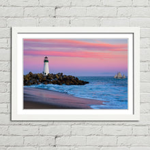 Load image into Gallery viewer, Walton Lighthouse at Sunset