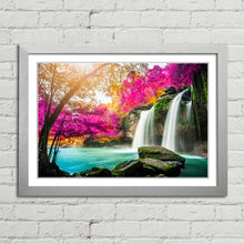 Load image into Gallery viewer, Waterfall in Colourful Autumn Forest