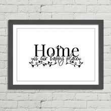 Load image into Gallery viewer, Home is our Happy Place Quote