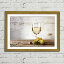 Load image into Gallery viewer, Glass of White Wine and Grapes