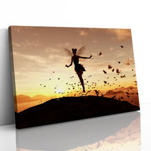 Load image into Gallery viewer, Fairy Tinkerbell and Butterflies at Sunset